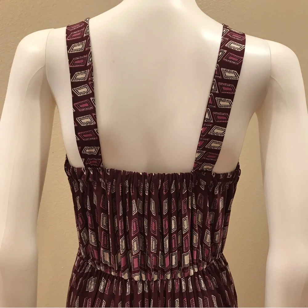 Summer Maxi Dress Sleeveless Flowy Super Stretch Purple Wine Pink One Size - Picture 9 of 12